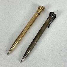 2 Antique Sterling Silver + Gold Filled Wahl Ever Sharp Mechanical Pencil Lot picture