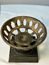 Antique Wilton Cast Iron Stand Holder Riser~Ornate Design~4.25”H~Plants~Oil Lamp picture