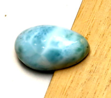 Unusual Pattern Natural Sky Blue Larimar Cabochon 27mm picture