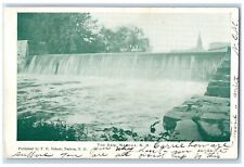 1907 The Dam River Water Falls Reservoir Source Nashua New Hampshire NH Postcard picture