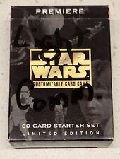 Decipher Inc Star Wars Customizable Card Game, 60 Card Starter Set LE, 1995 picture