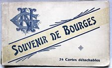 BOURGES FRANCE SOUVENIR POSTCARD ALBUM OF 20 PHOTO VIEWS 1910s VINTAGE picture
