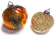 2 Antique VINTAGE Mercury Glass Christmas Ornament ORNAMENTS EARLY 1900'S picture