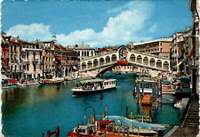 Rialto Bridge, Venice, Italy, Marconi Hotel, Europe, Camping, Postcard picture