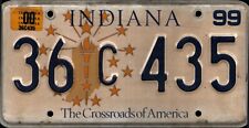 Vintage 1999 INDIANA License Plate - Crafting Birthday MANCAVE slf picture