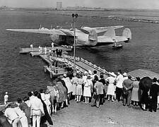 Launching Of Boeing 314 Clipper Transport In Elliot Bay Old Aviation Photo picture