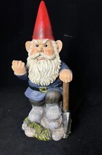 Inside /outside  garden gnome 10” Angry Naughty Gnome Figurine￼ picture