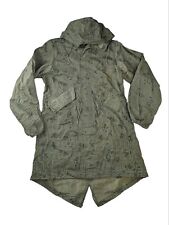 Vtg 80s US Military Desert Night Camouflage Fishtail Parka Coat Men's Medium picture