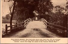 Concord Massachusetts MA Old North Bridge Minute Man Statue c1910s Postcard picture