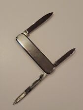 Vintage ZWILLINGSWERK TRIODUR Folding Pocket Knife GERMANY - 2 Blade & Scissors picture