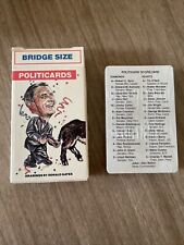 Vintage 1984 Politicards Political Playing Cards Victor Kamber Group picture