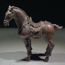Chinese copper horse table home Ornament Statue Tea Pet collection fortune lucky picture