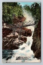 Wilmington Notch NY-New York, Gorge at High Falls Vintage Souvenir Postcard picture