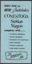 1959 Studebaker Conestoga Wagon vs Competitors Station Wagons salesman folder picture