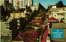 Postcard The Crookedest Road in The world, San Francisco, California picture