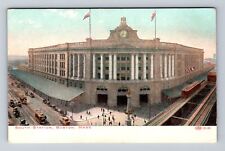Boston MA-Massachusetts, South Station, Antique, Souvenir, Vintage Postcard picture
