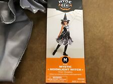 Kids' Mystic Moonlight Witch Halloween Costume Dress with Hat M picture