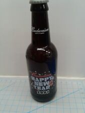 Budweiser Large Glass Bottle Happy New Year 2001 picture