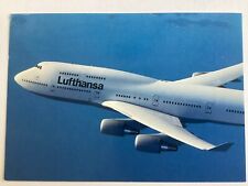 Lufthansa Boeing 747-400 Airplane, Germany, Nice Card picture