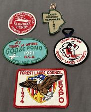 5 Goose Pond BSA Camp Patch ‘60s and 70s Lot Forest Lakes Council picture