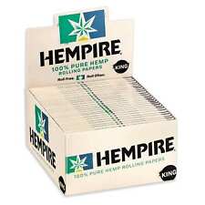 Hempire Rolling Papers KING SIZE Pure Hemp Cigarette Paper (Box of 50 Booklets) picture