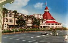 Postcard Coronado California - Hotel Del Coronado - Tennis Tournament picture