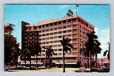 Miami FL-Florida, Biscayne Terrace Hotel, Advertising Vintage Postcard picture