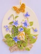 1995 Violets and Butterflies Hallmark Ornament Marjolein Bastin picture