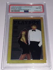 1995 Playboy Chromium Card #85 President Donald Trump Graded PSA 8 Nm - Mint picture