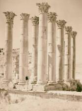 Jerash, pillars of Temple of Artemis 1946, Jordan, Gerasa Old Photo picture
