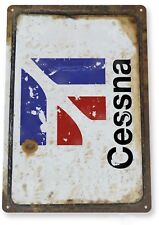 CESSNA 11 X 8 TIN SIGN AVIATION AIRPLANE AIRCRAFT MANUFACTURING CORPORATION  picture