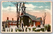Old Swedes House Church Philadelphia Pennsylvania Cemetery Chapel VNG Postcard picture
