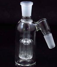 14MM CLEAR HOOKAH WATER PIPE ASH CATCHER BOX PERC 45DEGREE picture