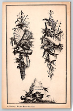 c1910s Cartouche Ornament Delafosse Art Antique Postcard picture