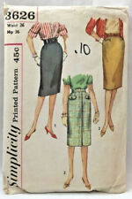 1960s Simplicity Sewing Pattern 3626 Womens Skirts 3 Styles 26 Waist Vintg 5202 picture