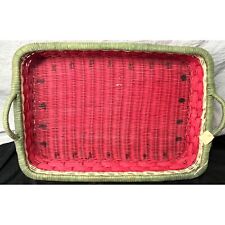 VINTAGE EXTREMELY RARE bath & bodywork’s wicker watermelon tray Still with tag picture