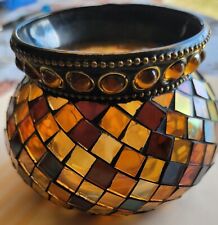 PartyLite Global Fusion Mosaic Glass Votive Holder Retired picture