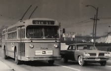 Trackless Trolley Bus Columbus OH Ohio #568 Oak Photo Veterans Memorial Stadium picture