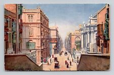 Postcard Strada Reale Malta, Tuck Oilette L18 picture