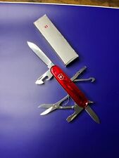 Victorinox Climber Swiss Army Knife Red Translucent New In Box picture