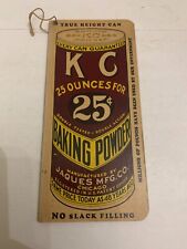 c.1930's KC Baking Powder Jaques Mfg. Co. Chicago Advertising Note Pad Unused picture