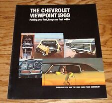 Original 1969 Chevrolet Full Line Sales Brochure 69 Chevy Corvette Camaro  picture
