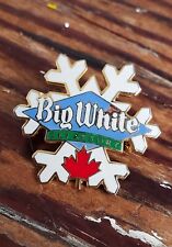 Big White Ski Resort Snowflake Lapel Pin Canada British Columbia Skiing Vtg Snow picture