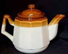 Vintage Brown and White Teapot from Taiwan (FF7) picture