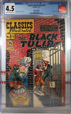 💥 CGC 4.5 CLASSICS ILLUSTRATED #73 🍁 CANADIAN 15¢ EDITION The Black Tulip 1951 picture