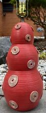 Vintage 1950s Coral Spiral Chalkware Lamp Mid Century MCM Modern Lighting FAIP picture