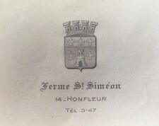 Honfleur. La Ferme Saint Simeon. Header circa 1910. picture