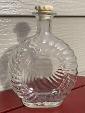 VTG 1938 Owens-Illinois Glass Flask Decanter Bottle 8”H x 5.75”W x 2.25”L F/S picture