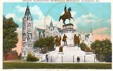 Postcard VA Richmond George Washington Equestrian Statue Vintage PC J3416 picture