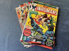 Inhumans #1-12 1975 Marvel Comic Book Lot Complete Set Key Issues Mid Grades picture